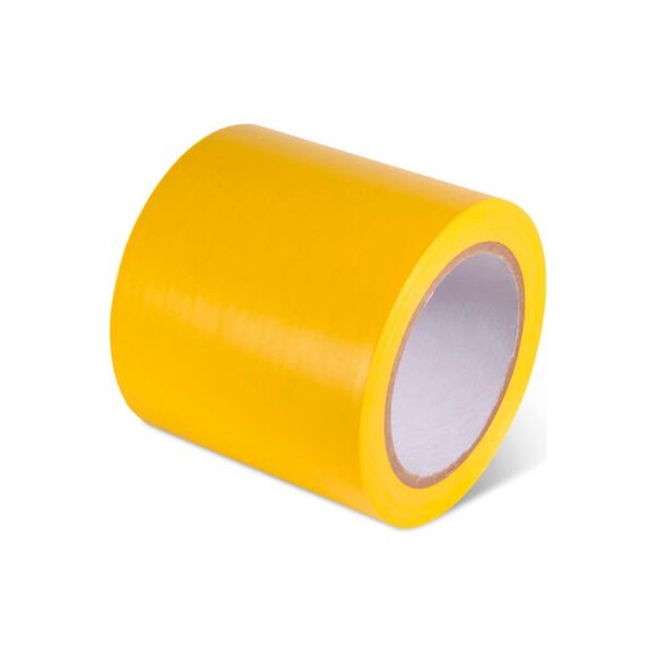 Top Tape And Label. Global Industrial Safety Tape 4inW x 108L 5 Mil Yellow 1 Roll 670653YL - main